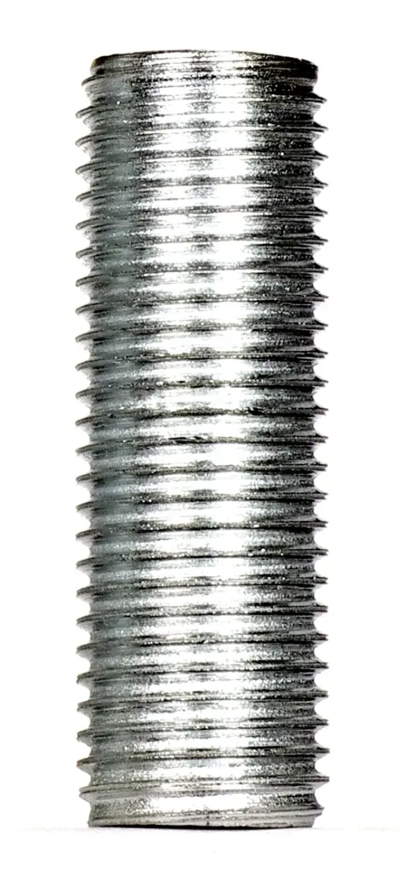 1/4 IP Steel Nipple - Zinc Plated - 5" Length - 1/2" Wide