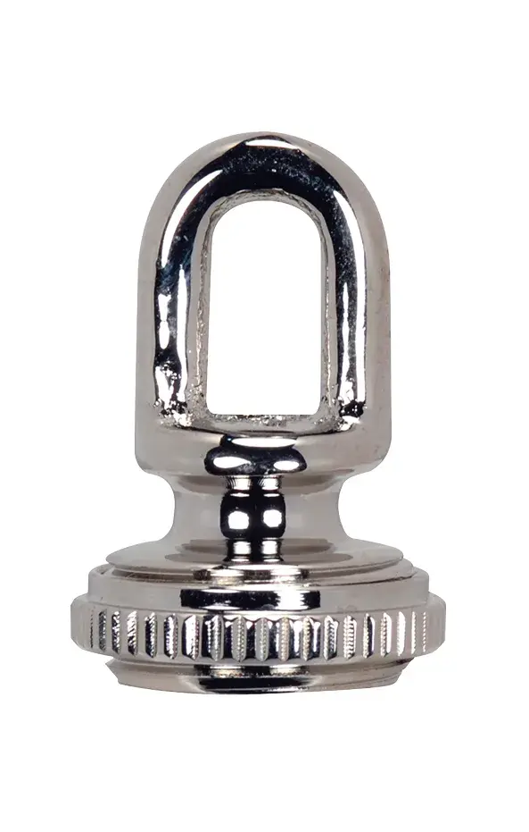 Screw Collar Loop - 1/4IP - Cast Brass - Nickel Finish