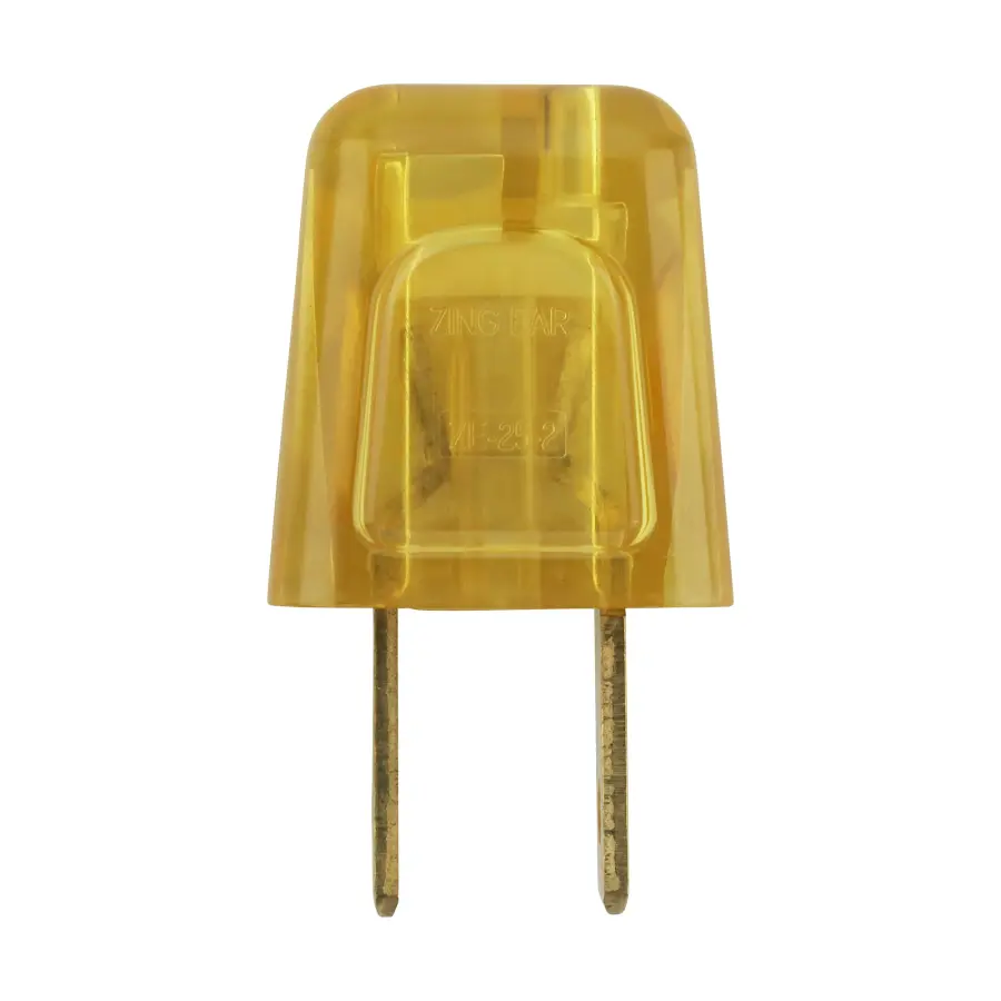Quick Connect Plug - Polarized - 18/2 SPT-2 - 6A-125V - Gold Finish - Image 1