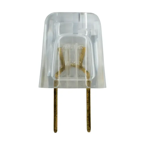 Quick Connect Plug - Polarized - 18/2 SPT-2 - 6A-125V - Silver Finish