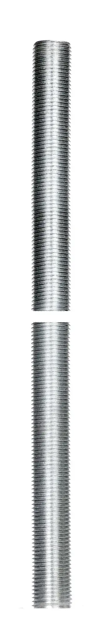 1/8 IP Steel Nipple - Zinc Plated - 30" Length - 3/8" Wide