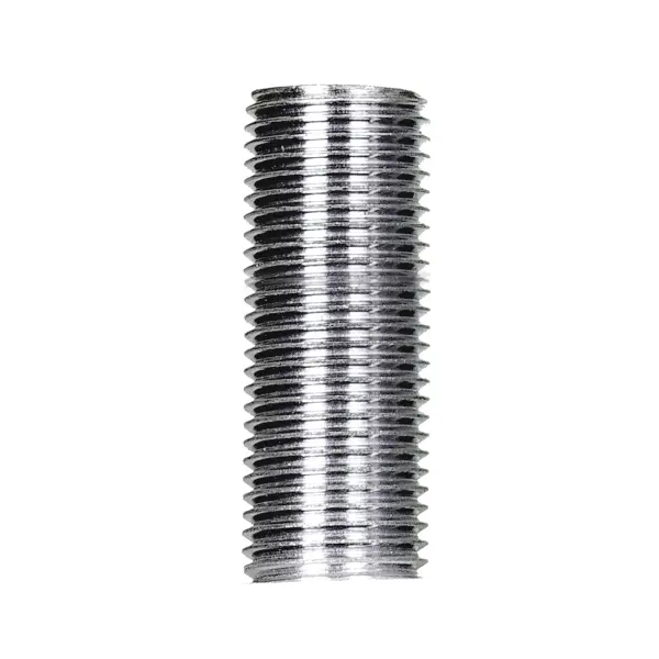 1/8 IP Steel Nipple - Zinc Plated - 1" Length - 3/8" Wide