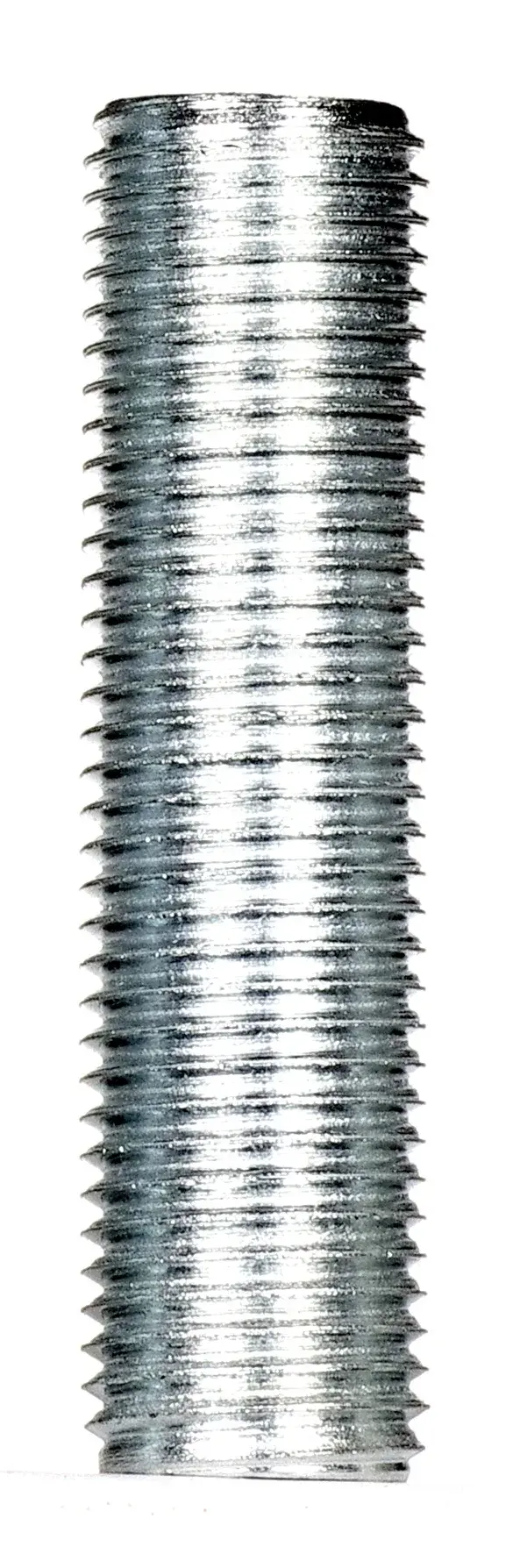 1/4 IP Steel Nipple - Zinc Plated - 2" Length - 1/2" Wide
