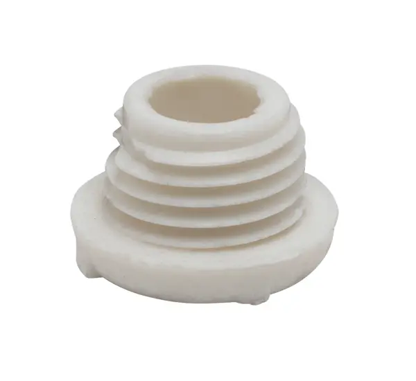 Plastic Bushing - 1/4 IP Male - White Finish - alternate view