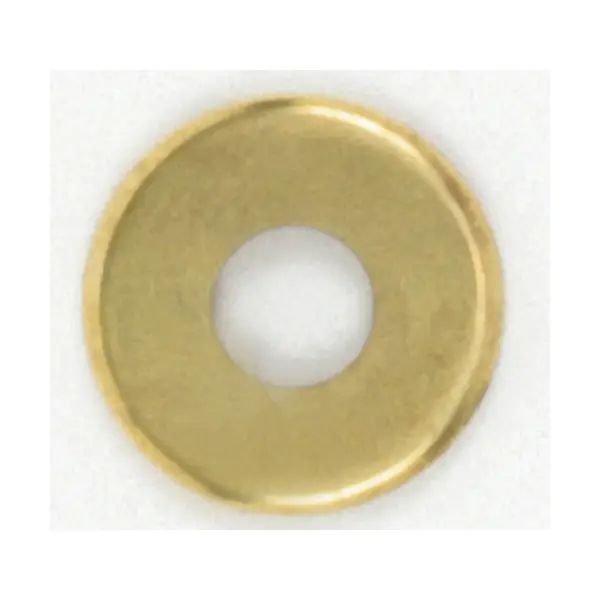 Steel Check Ring - Curled Edge - 1/8 IP Slip - Brass Plated Finish - 2" Diameter