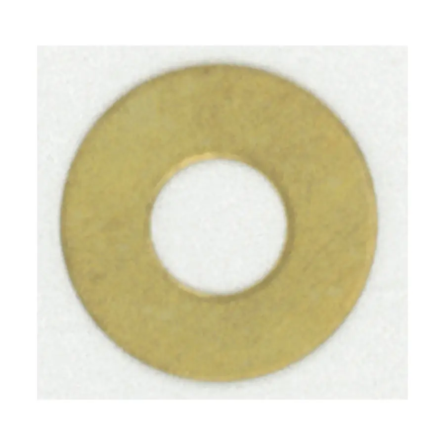 Light Steel Washer - 1/8 IP Slip - 24 Gauge - Brass Plated Finish - 1" Diameter
