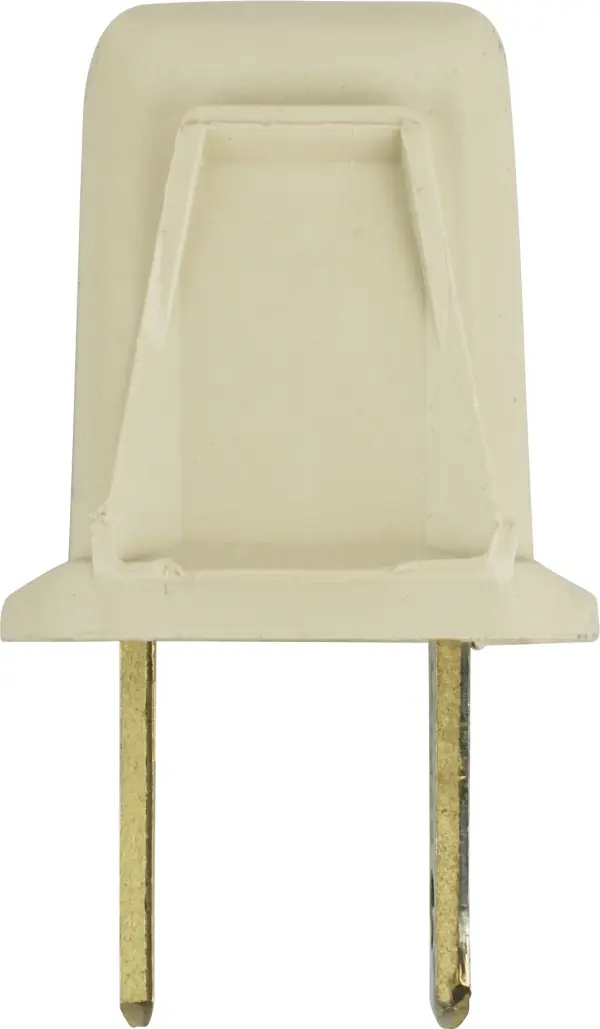 Attachment Plug - Polarized - 18/2-SPT-1 - 10A-125V - Ivory Finish
