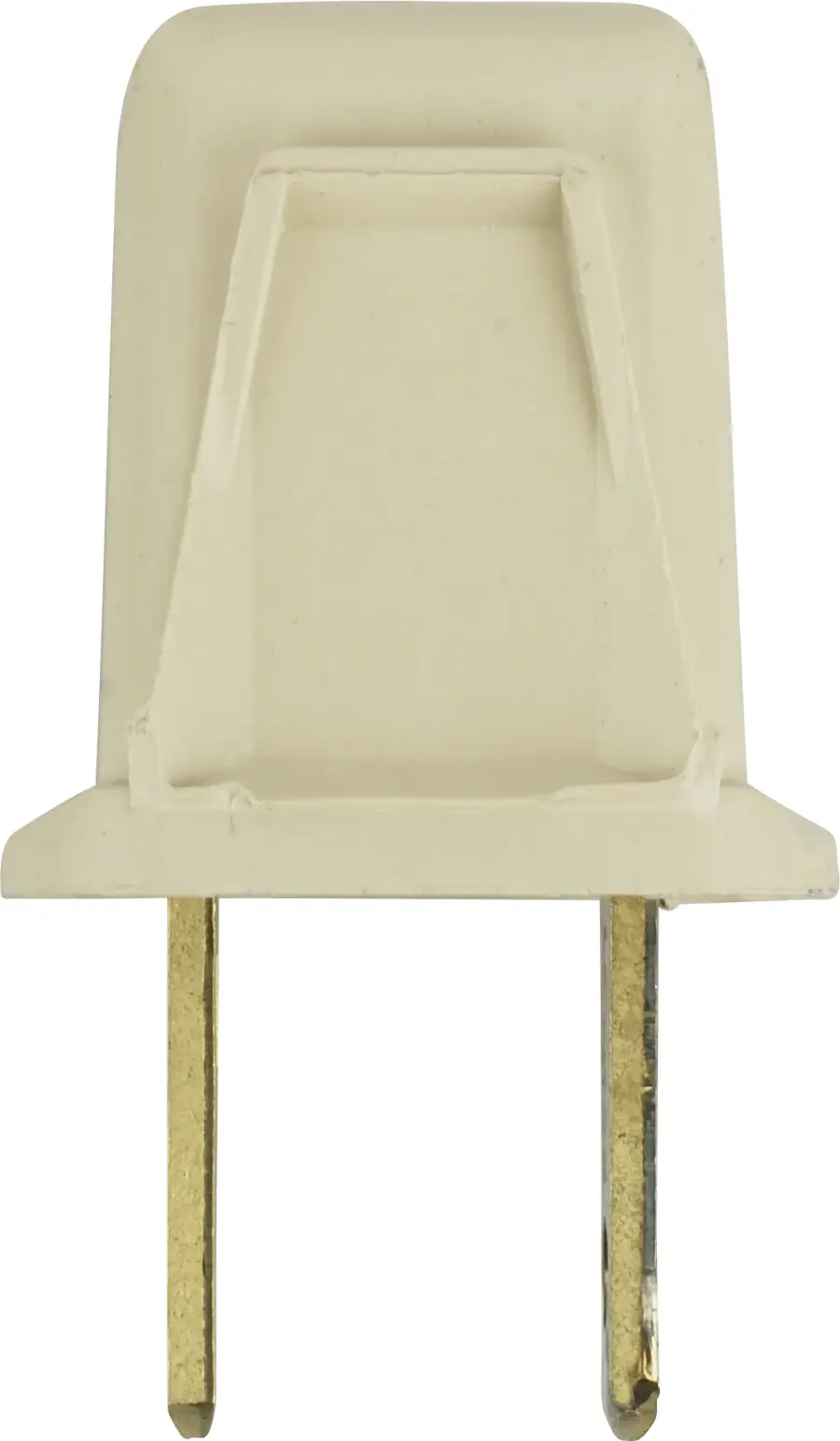 Attachment Plug - Polarized - 18/2-SPT-1 - 10A-125V - Ivory Finish