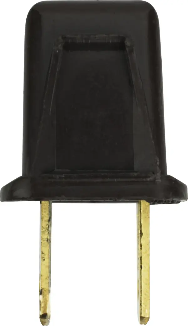 Attachment Plug - Polarized - 18/2-SPT-1 - 10A-125V - Brown Finish