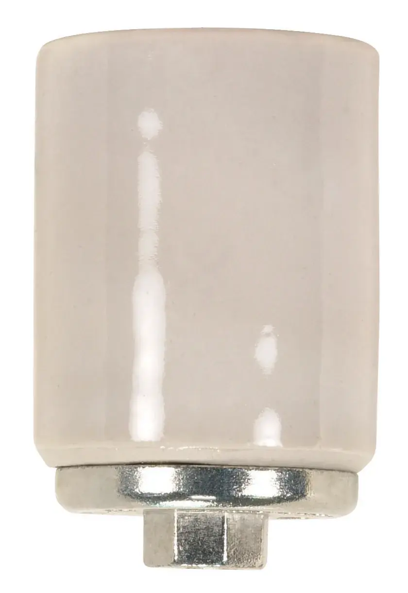 Keyless Porcelain Mogul Socket With Metal 1/4 IP Cap - Glazed - 1500W - 600V