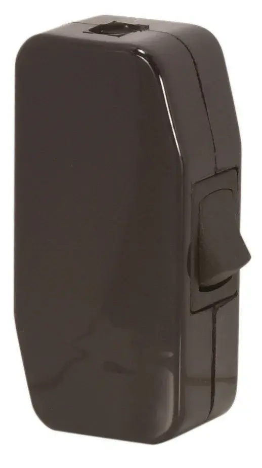 Heavy Duty Rocker Switch - For 18/2 SPT-1 And SPT-2, 16/2 SPT-2 And 18/2 SVT - 3A-125V - 1/2HP-125V - Brown Finish