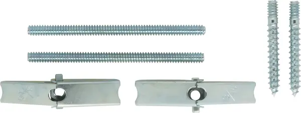 Die Cast Swag Hook Kit - Brass Plated Finish - Kit Contains 2 Hooks With Hardware - 10lbs Max - alternate view