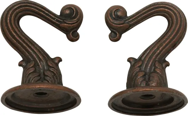 Die Cast Swag Hook Kit - Antique Copper Finish - Kit Contains 2 Hooks With Hardware - 10lbs Max