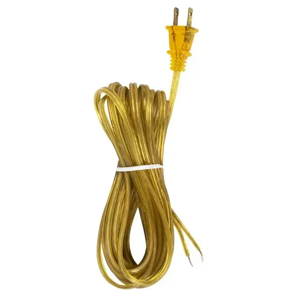 18/2 SPT-2-105C All Cord Sets - Molded Plug - Tinned Tips 3/4' Strip with 2' Slit 50 Ctn.20 Ft. - Image 1