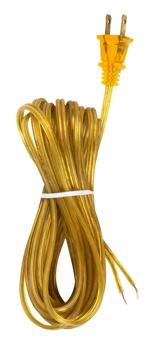 18/2 SPT-2-105C All Cord Sets - Molded Plug - Tinned Tips 3/4' Strip with 2' Slit 50 Ctn.20 Ft. - alternate view
