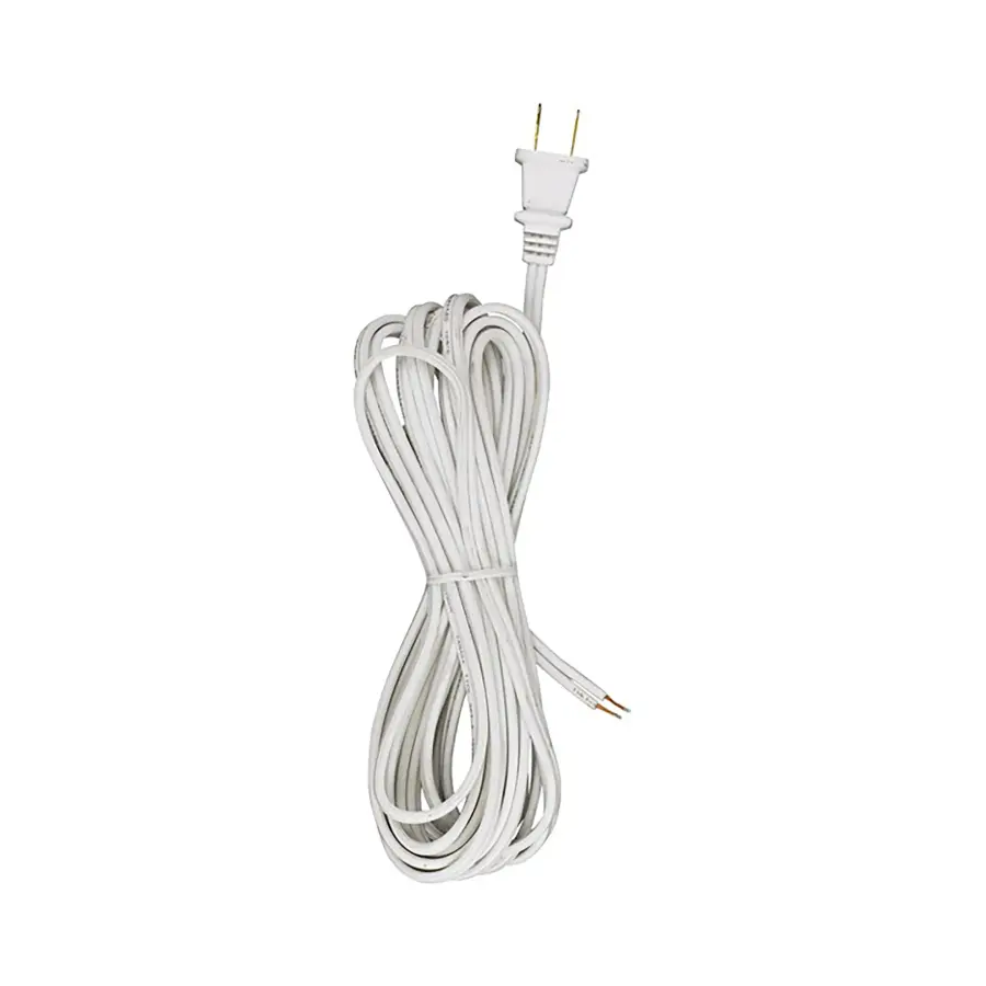 18/2 SPT-2-105C All Cord Sets - Molded Plug - Tinned Tips 3/4' Strip with 2' Slit 150 Ctn.15 Ft.
