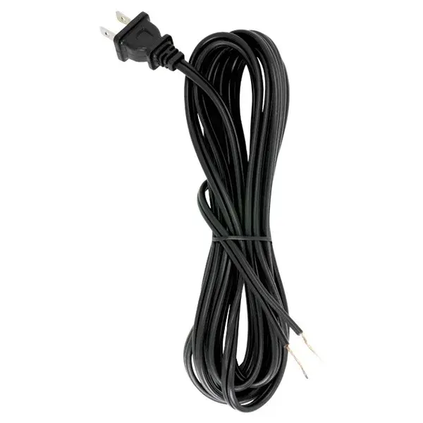 18/2 SPT-2-105C All Cord Sets - Molded Plug - Tinned Tips 3/4' Strip with 2' Slit 150 Ctn.15 Ft. - Image 1