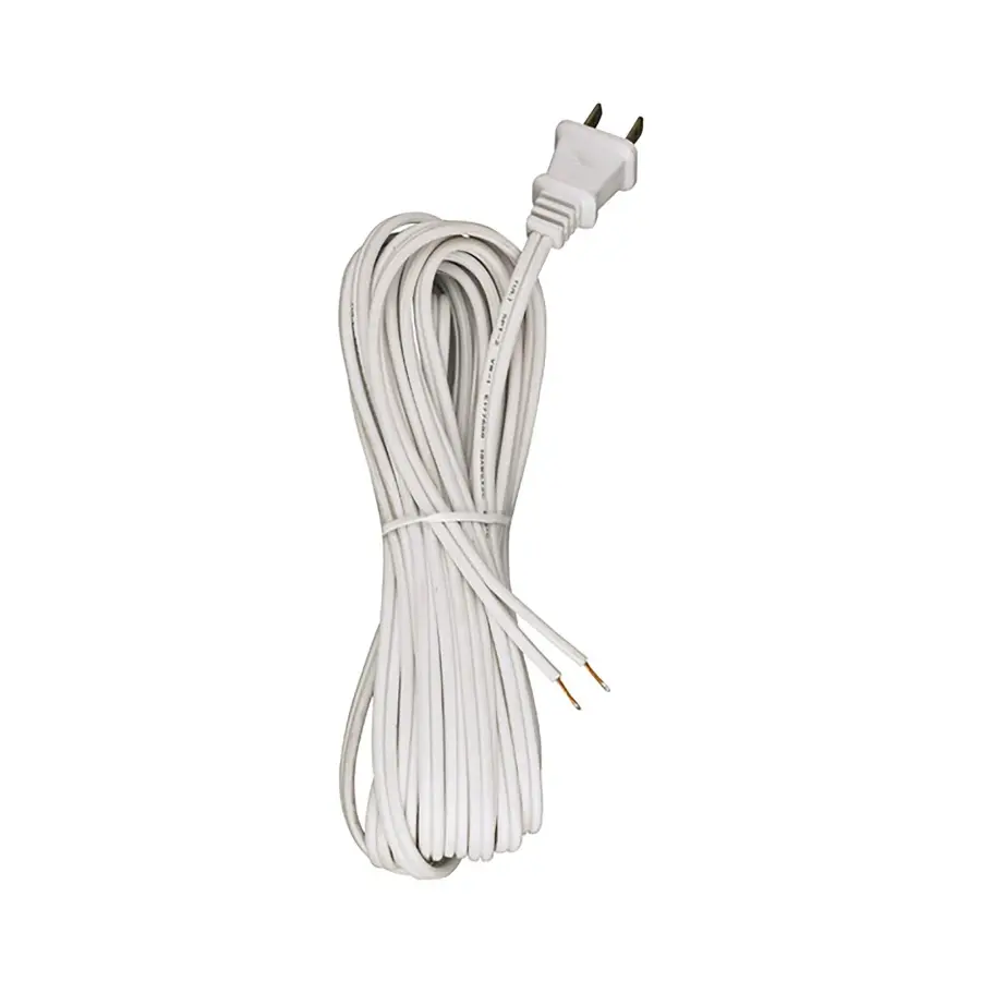 18/2 SPT-2-105C All Cord Sets - Molded Plug - Tinned Tips 3/4' Strip with 2' Slit 50 Ctn.20 Ft.