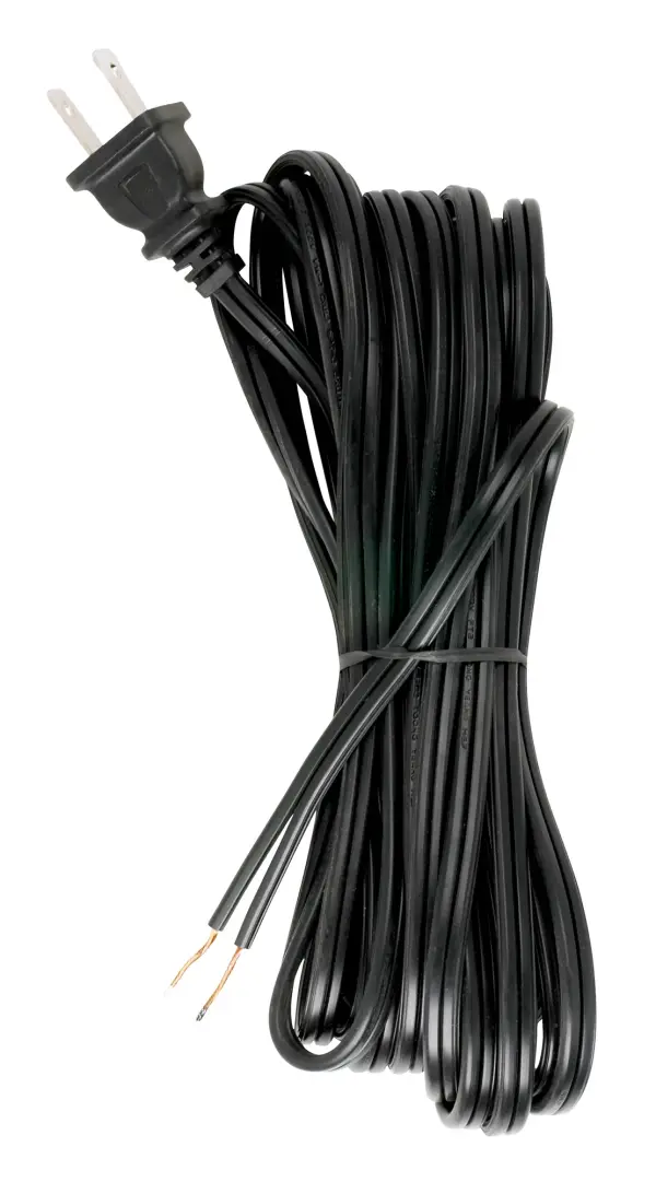 18/2 SPT-2-105C All Cord Sets - Molded Plug - Tinned Tips 3/4' Strip with 2' Slit 50 Ctn.20 Ft. - Image 2