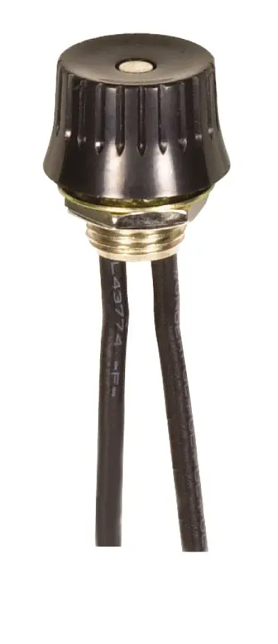 On-Off Phenolic Rotary Switch - Single Circuit - 1A-125V, 3A-125V, 1.5A-250V Rating - 3/8" Bushing - Black Finish