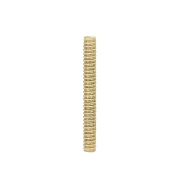 1/8 IP Steel Nipple - Yellow Zinc Plated - 14" Length - 3/8" Wide