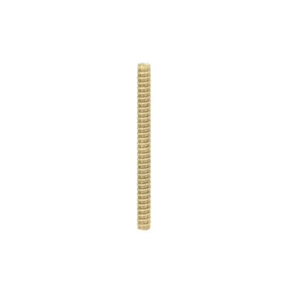 1/8 IP Steel Nipple - Yellow Zinc Plated - 16" Length - 3/8" Wide