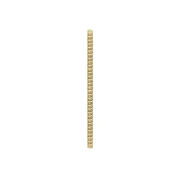 1/8 IP Steel Nipple - Yellow Zinc Plated - 21" Length - 3/8" Wide