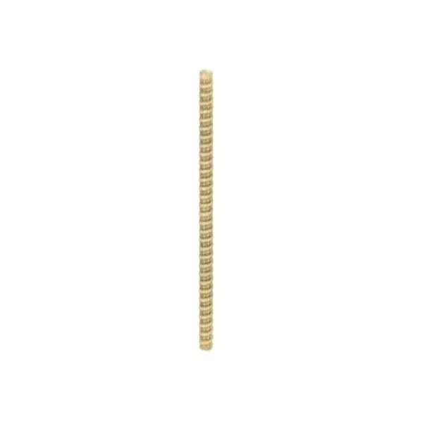 1/8 IP Steel Nipple - Yellow Zinc Plated - 22-1/2" Length - 3/8" Wide