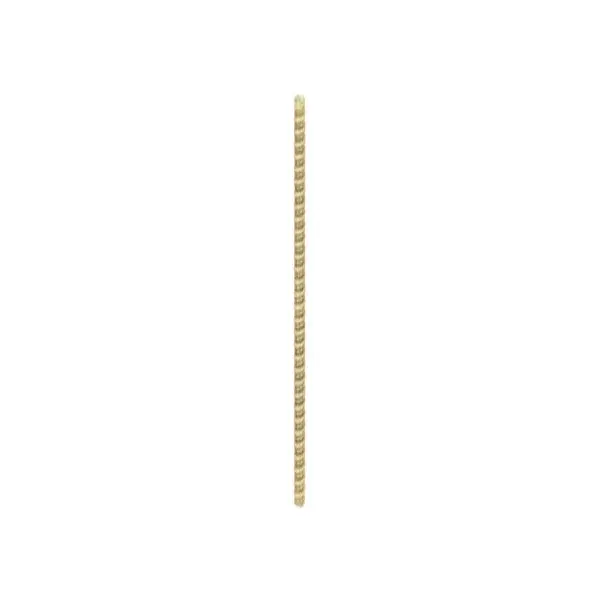1/8 IP Steel Nipple - Yellow Zinc Plated - 36" Length - 3/8" Wide