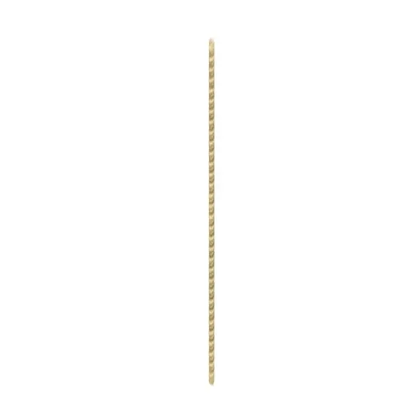 1/8 IP Steel Nipple - Yellow Zinc Plated - 45" Length - 3/8" Wide