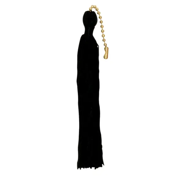 Tassel - Black - 5" Length - With Beaded Chain