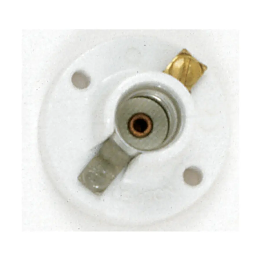 Candelabra Base Plastic Receptacle - 7/8" Height - 1-3/8" Diameter - Screw Holes 1-1/8" CC - 75W - 125V