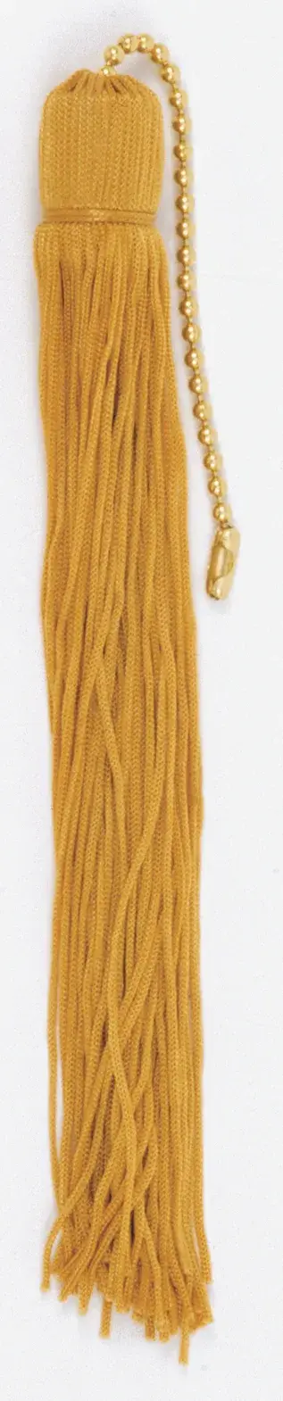 Tassel - Gold - 7" Length - With Beaded Chain