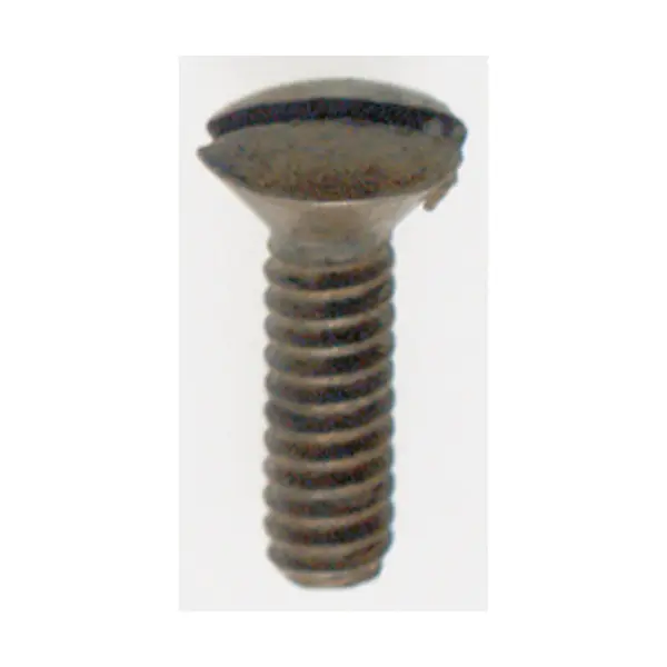 Steel Switchplate Screw - 6/32 - Antique Brass Finish - 1/2" Length
