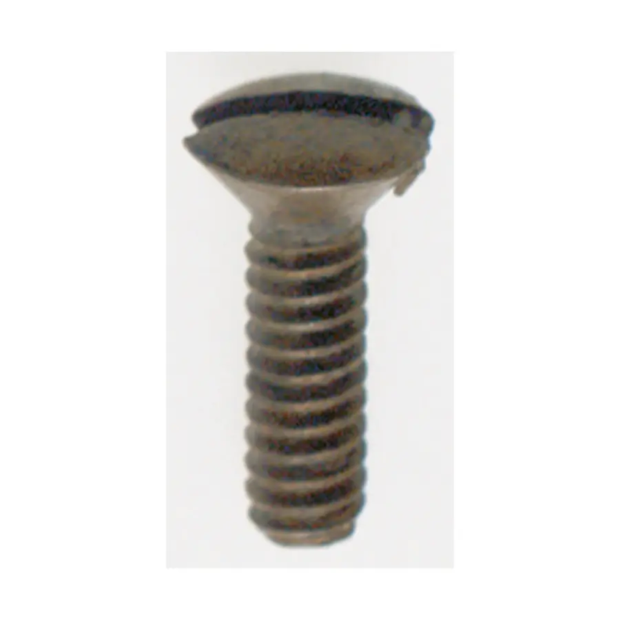 Steel Switchplate Screw - 6/32 - Antique Brass Finish - 1/2" Length