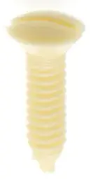 Plastic Switchplate Screw - 6/32 - Ivory Plastic - 1/2" Length