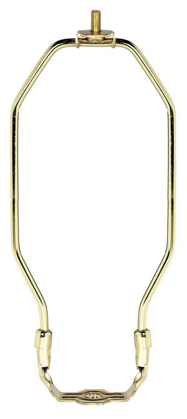 Heavy Duty Harp - Polished Brass Finish - 8-1/2" Height - 1/8 IP Saddle - 1/4-27 Thread - 125 Carton