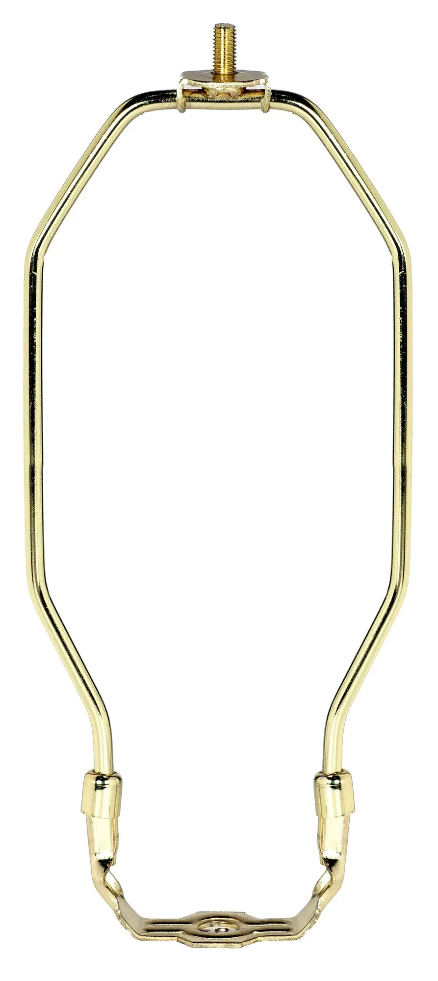 Heavy Duty Harp - Polished Brass Finish - 8-1/2" Height - 1/8 IP Saddle - 1/4-27 Thread - 125 Carton