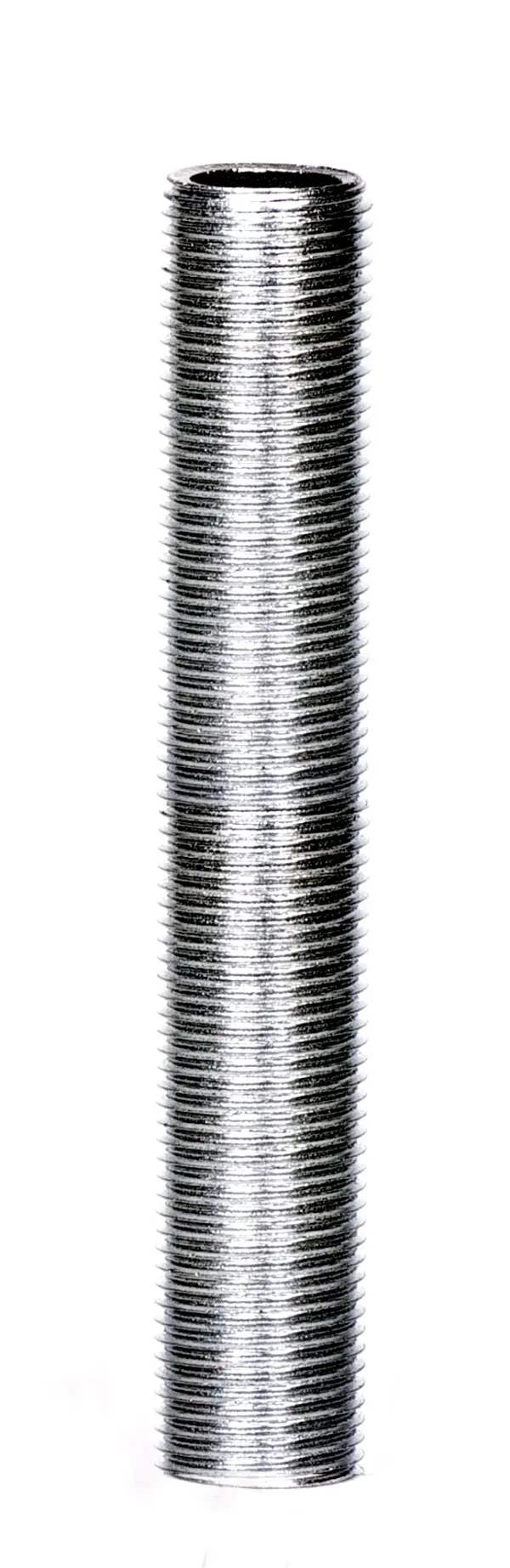 3/8 IP Steel Nipple - Zinc Plated - 4" Length - 5/8" Wide