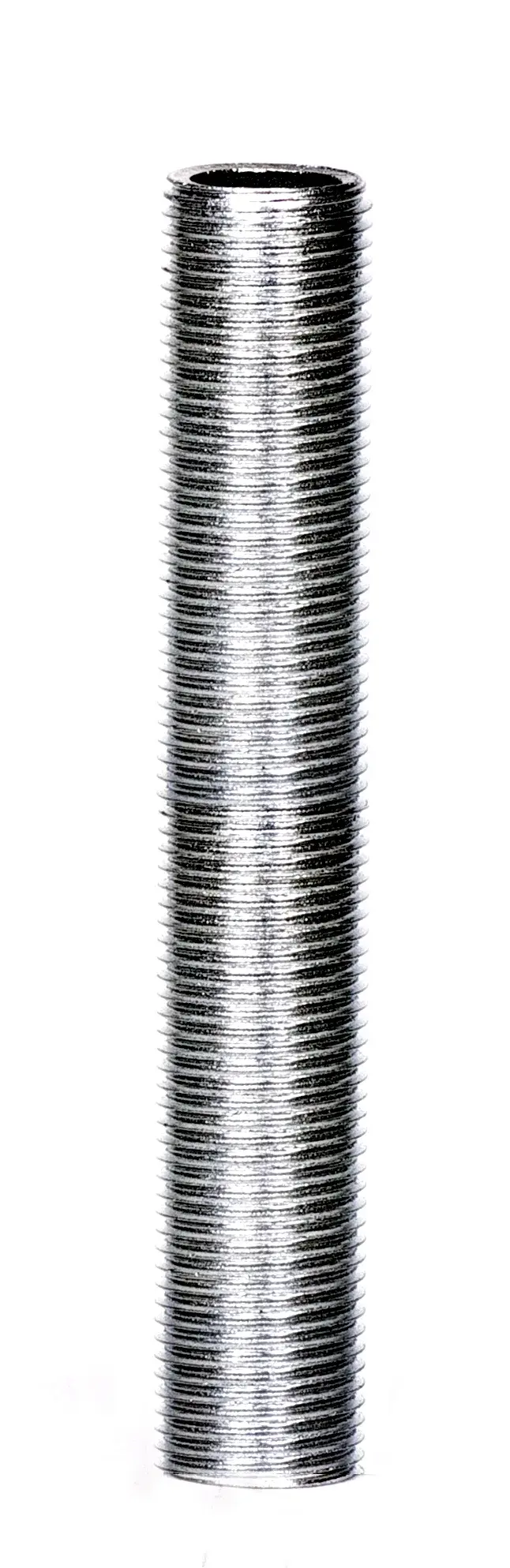 3/8 IP Steel Nipple - Zinc Plated - 4" Length - 5/8" Wide