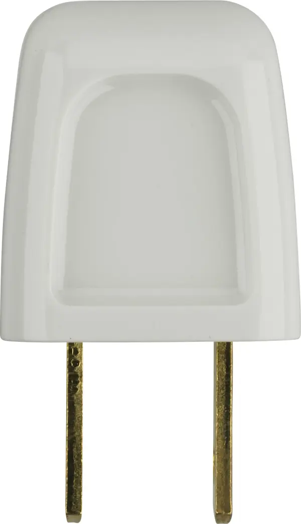 Quick Connect Plug - Non Polarized - 18/2-SPT-1 - 10A-125V - White Finish