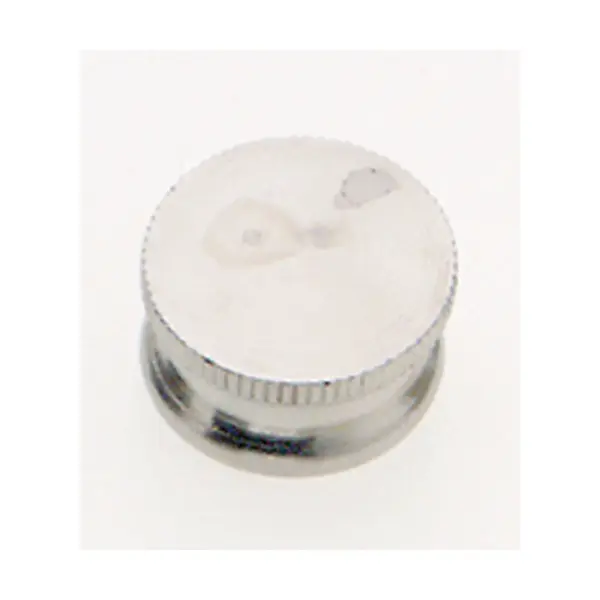 Brass Lock-Up Cap - 1/8 IP - 9/16" Diameter - 1/4" Height - Nickel Finish