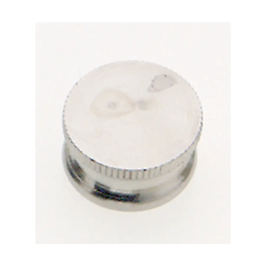 Brass Lock-Up Cap - 1/8 IP - 9/16" Diameter - 1/4" Height - Nickel Finish