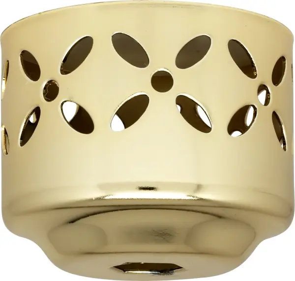 1-5/8" Perforated Fitter - Vacuum Brass Finish