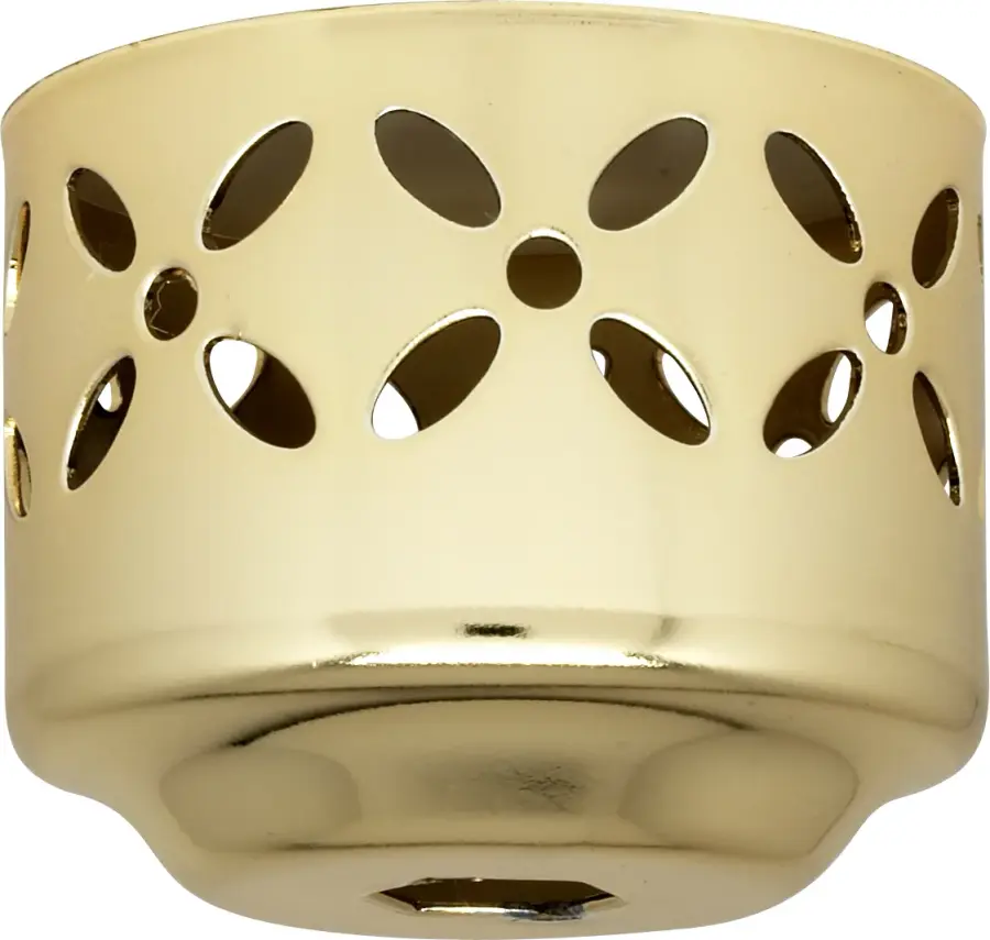 1-5/8" Perforated Fitter - Vacuum Brass Finish