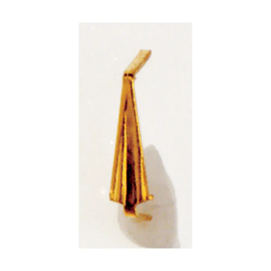 Crystal Clip - 12mm - 7/16'' Height - Gold
