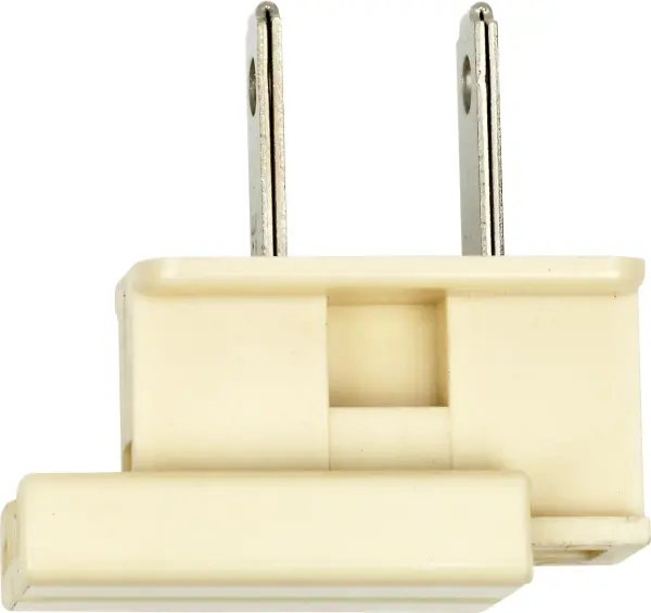 Slide Plug - Polarized - 18/2-SPT-2 - 8A-125V - Ivory Finish