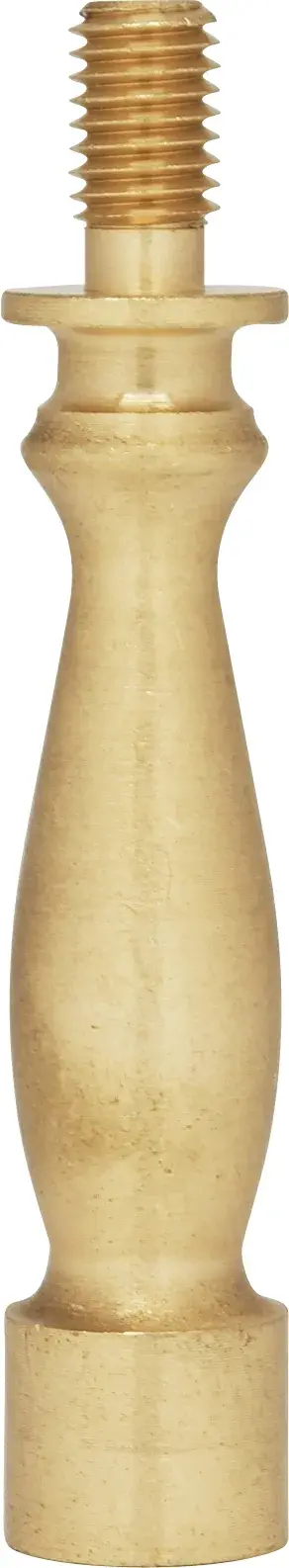 Solid Brass Riser - 1/4-27 - Burnished And Lacquered - 2" Length