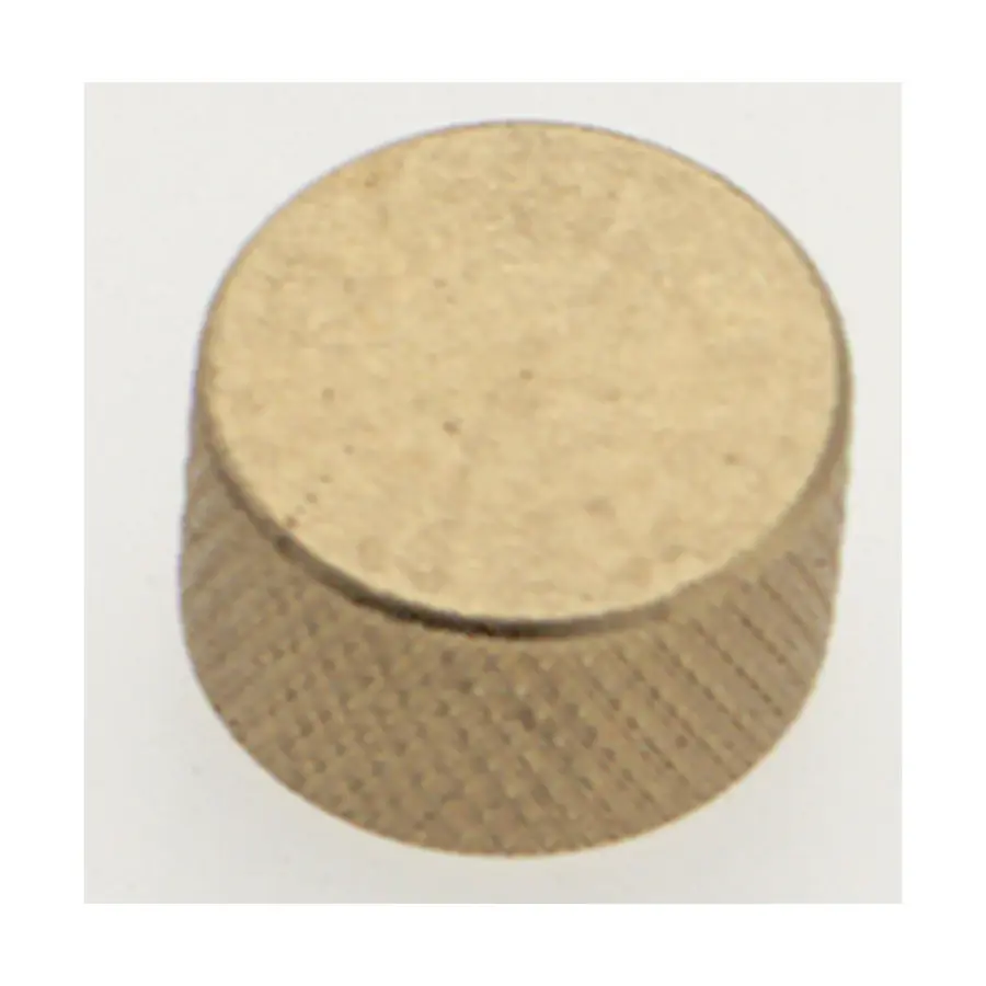 Brass Closed Gas Cap - Burnished And Lacquered - 3/8 IP