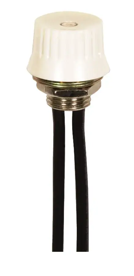 On-Off Phenolic Rotary Switch - Single Circuit - 1A-125V, 3A-125V, 1.5A-250V Rating - 3/8" Bushing - White Finish